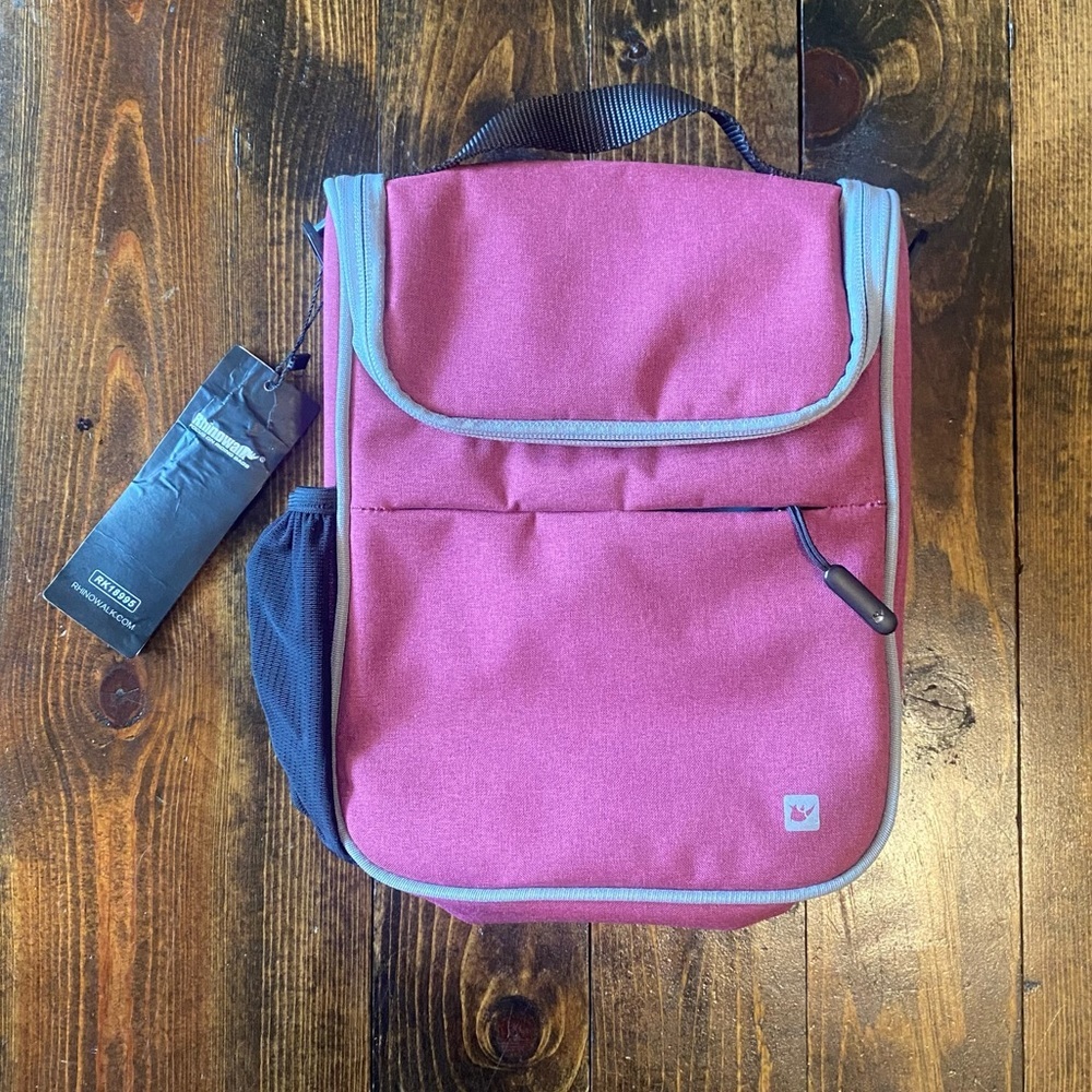 NWT Rhinowalk grey‎ pink rose bike handlebar bag outdoor biking bike riding